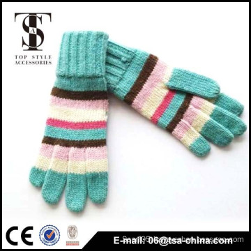 acrylic knitted glove various color available